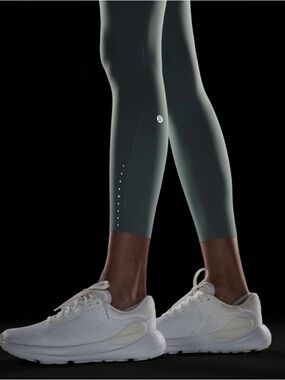 lululemon athletica crater blue fast and free leggings 25 in
